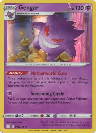 PokeDATA - Check current Pokemon card values for Gengar 066!